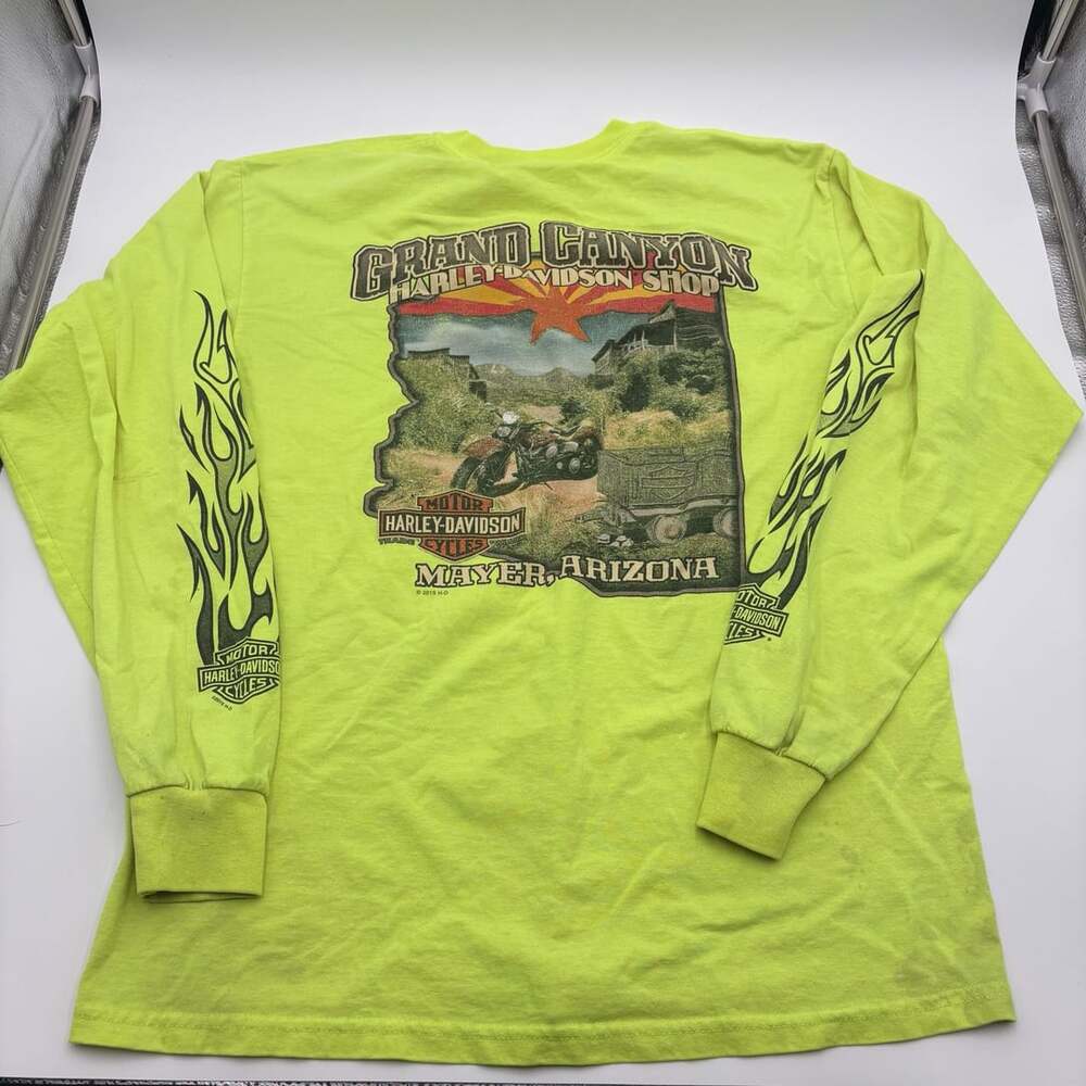 Harley-Davidson Grand Canyon Mayer Arizona Long Sleeve T-Shirt Size L